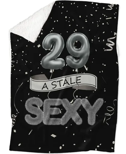 Deka Stále sexy – Čierna (vek: 29, Podšitie baránkom: ÁNO)