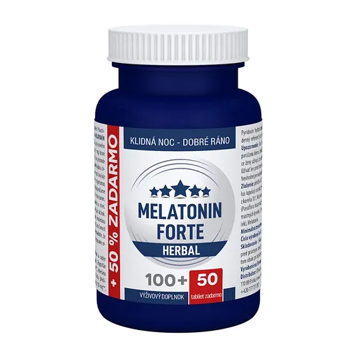 CLINICAL Melatonín forte herbal 100 + 50 tabliet ZADARMO