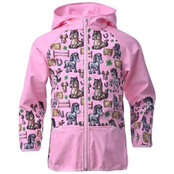 Detská softshellová bunda – Horses (Velikost bundy: 86)