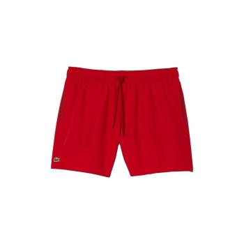 Lacoste  Quick Dry Swim Shorts - Rouge Vert  Šortky/Bermudy Červená