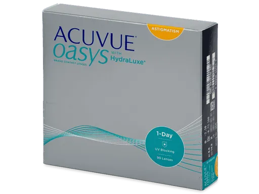 Acuvue Oasys 1-Day with HydraLuxe for Astigmatism (90 šošoviek)