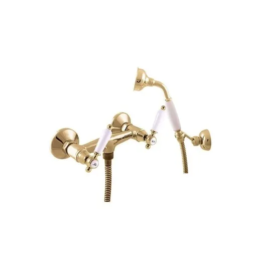 Sprchová batéria RAV Slezák MORAVA so sprchovacím setom 150 mm v zlatom prevedení MK580.5/2Z