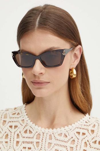 Slnečné okuliare Jimmy Choo dámske, hnedá farba, 0JC5011U,