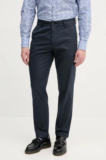 Nohavice Pepe Jeans SLIM CHINO POPLIN pánske, tmavomodrá farba, rovné, PM211873