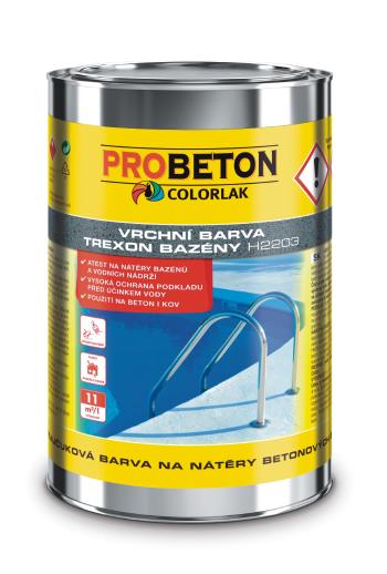 COLORLAK Trexon Bazény H-2203 - kvalitný náter betónových bazénov alebo žúmp modrá 3,5 l