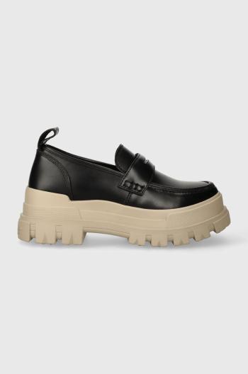 Mokasíny Buffalo Aspha Loafer dámske, čierna farba, na platforme, 1622297