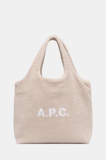 Taška A.P.C. tote ninon béžová farba, PSAJW.M61565