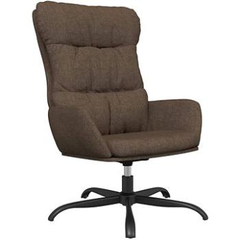 Relaxačné kreslo hnedé textil, 341179