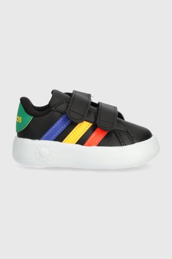 Detské tenisky adidas GRAND COURT 2.0 CF I čierna farba
