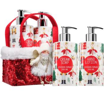 Vivian Gray Kozmetická sada starostlivosti o ruky Red Fairy (Cream Soap & Hand Lotion)