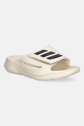 Šľapky adidas Lightblaze Slide béžová farba, na platforme, JS3586