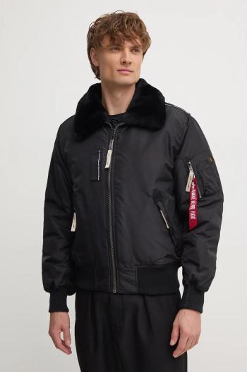 Bunda Alpha Industries Injector III 143104 03 pánska, čierna farba, prechodná