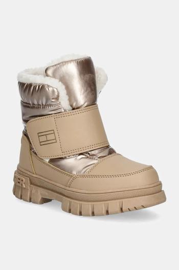 Detské zimné topánky Tommy Hilfiger zelená farba, T1A5-33605