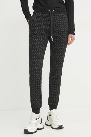 Tepláky Armani Exchange dámske, čierna farba, vzorované, 8NYPLG YJE5Z