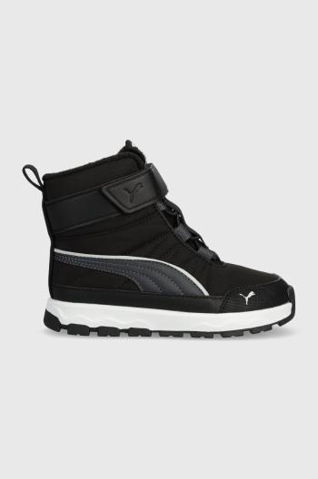 Detské snehule Puma Evolve Boot AC+ PS čierna farba