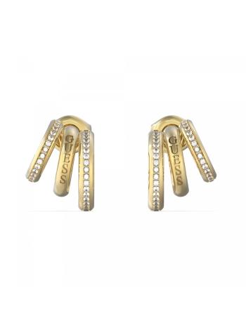 Guess Originálne pozlátené náušnice Crazy Earrings JUBE03302JWYGT/U