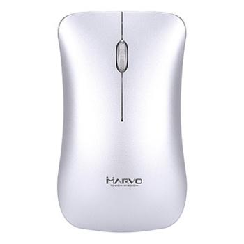 Myš bezdrôtová, Marvo DWM102SL, strieborná, optika, 1600DPI