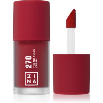 3INA The No-Rules Cream multifunkčné líčidlo na oči, pery a tvár odtieň 270 - Deep, wine red 8 ml