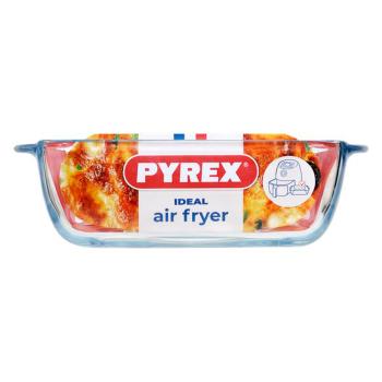 ŠTVORCOVÝ PLECH NA PEČENIE. PYREX 1L, 20X17X6CM, SKLO
