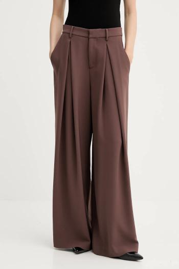 Nohavice ISABELLE BLANCHE červená farba, široké, vysoký pás, IS25SS-P041-T008
