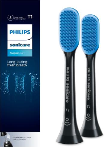 Elektromos fogkefe fej Philips Sonicare TongueCare+ Black HX8072/11, 2 darab