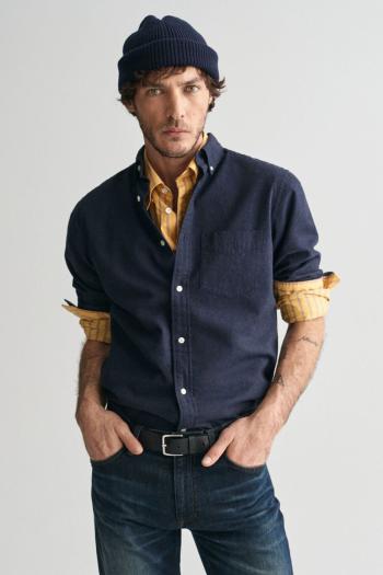 KOŠILE GANT REG FLANNEL MELANGE SHIRT MARINE