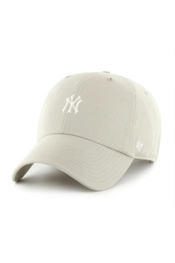 Šiltovka 47 brand MLB New York Yankees šedá farba, jednofarebná, B-FNDTN17GWS-F5A