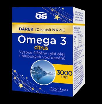 GS Omega 3 citrus 100 + 70 kapsúl