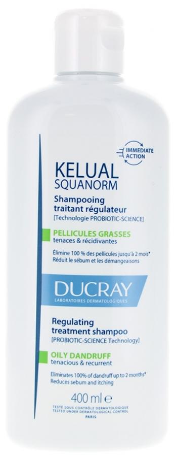 Ducray Šampón pre starostlivosť o mastné lupiny Kelual Squanorm (Regulating Treatment Shampoo) 400 ml