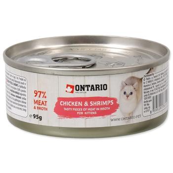 ONTARIO KONZERVA JUNIOR CHICKEN PIECES + SHRIMP 95 G