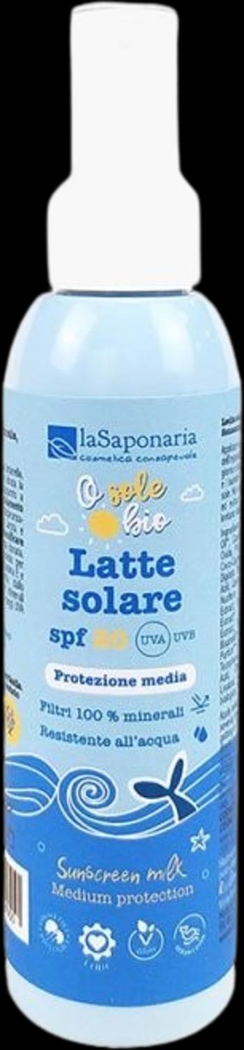 LASAPONARIA Opaľovacie mlieko SPF 20 BIO 125 ml