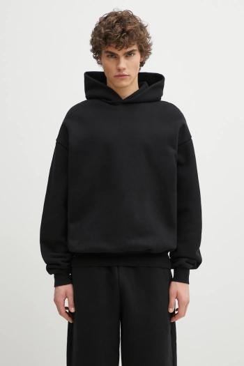 Bavlnená mikina MKI MIYUKI ZOKU 800 Gsm Superweight Hoody pánska, čierna farba, s kapucňou, jednofarebná, 800.GSM.SUPERW.HBL