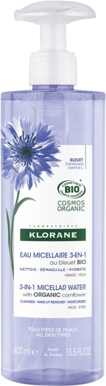 Klorane Micelárna pleťová voda 3 v 1 Bio Nevädza (Micellar Water) 400 ml