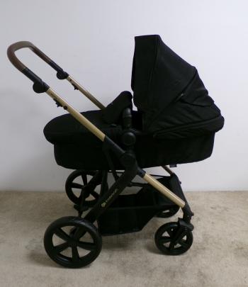 KINDERKRAFT Kočík kombinovaný Moov 2 3v1 Pure Black - penové kolesá