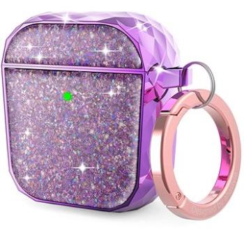 AhaStyle Glitter protection Airpods 1 & 2 case purple (PT119-A-Purple)