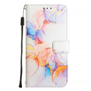 ART MARBLE Peňaženkový kryt pre Honor Magic7 Lite 5G WHITE ORANGE