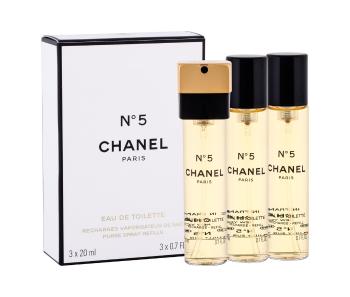 Chanel No. 5 - Eau de toilette cu pulverizator - refill (3 x 20 ml) 60 ml