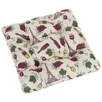Bellatex DANA prešívaný – 40 × 40 cm, prešívaný – víno (3216)