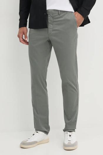 Nohavice Hackett London pánske, zelená farba, rovné, HM212487R