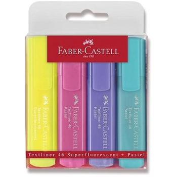 Faber-Castell Textliner 1546 pastelové – sada 4 farieb (154610)