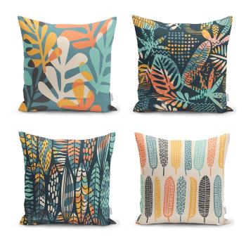 Colorful Leaves 4 db párnahuzat, 43 x 43 cm - Minimalist Cushion Covers