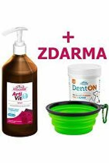 VITAR ArtiVit sirup 1000ml+DentON100g+cestovná miska