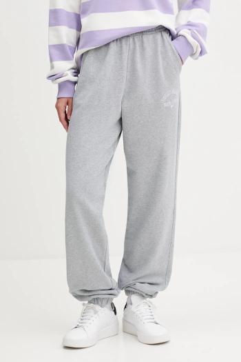 Tepláky Tommy Jeans šedá farba, melanžové, DW0DW20994