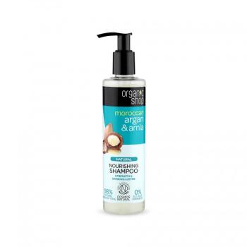 Organic Shop Vyživujúci šampón Moroccan Argan & Amla (Nourishing Shampoo) 280 ml