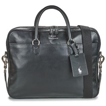 Polo Ralph Lauren  COMMUTER-BUSINESS CASE-SMOOTH LEATHER  Aktovky Čierna