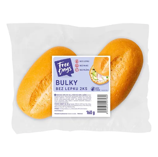 FREE DAYS Bezlepková žemľa 2 kusy