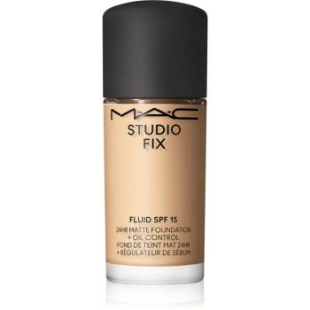 MAC Cosmetics Mini Studio Fix Fluid SPF 15 24HR Matte Foundation + Oil Control zmatňujúci make-up SPF 15 odtieň NC17 15 ml