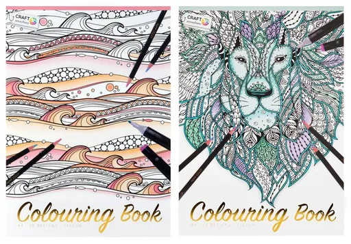 RMS Omaľovánky A4 s fóliou 20ks MIX druhov