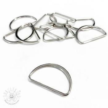 Polokrúžok 40 mm silver