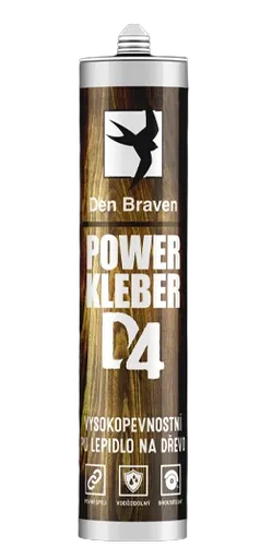 POWER KLEBER D4 - Vysokopevnostné PU lepidlo na drevo krémová 23 ml